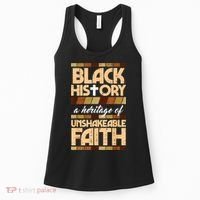 Black History Unshakeable Faith Christian Women's Tank Top thumb 0