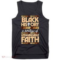 Black History Unshakeable Faith Christian Tank Top thumb 0