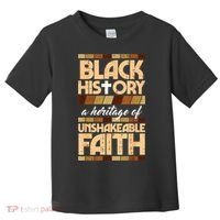 Black History Unshakeable Faith Christian Toddler T-Shirt thumb 0