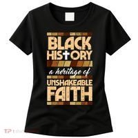 Black History Unshakeable Faith Christian Women's T-Shirt thumb 0