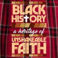 Black History Unshakeable Faith Christian Women's Flannel Plaid Pajama Pants thumb 2