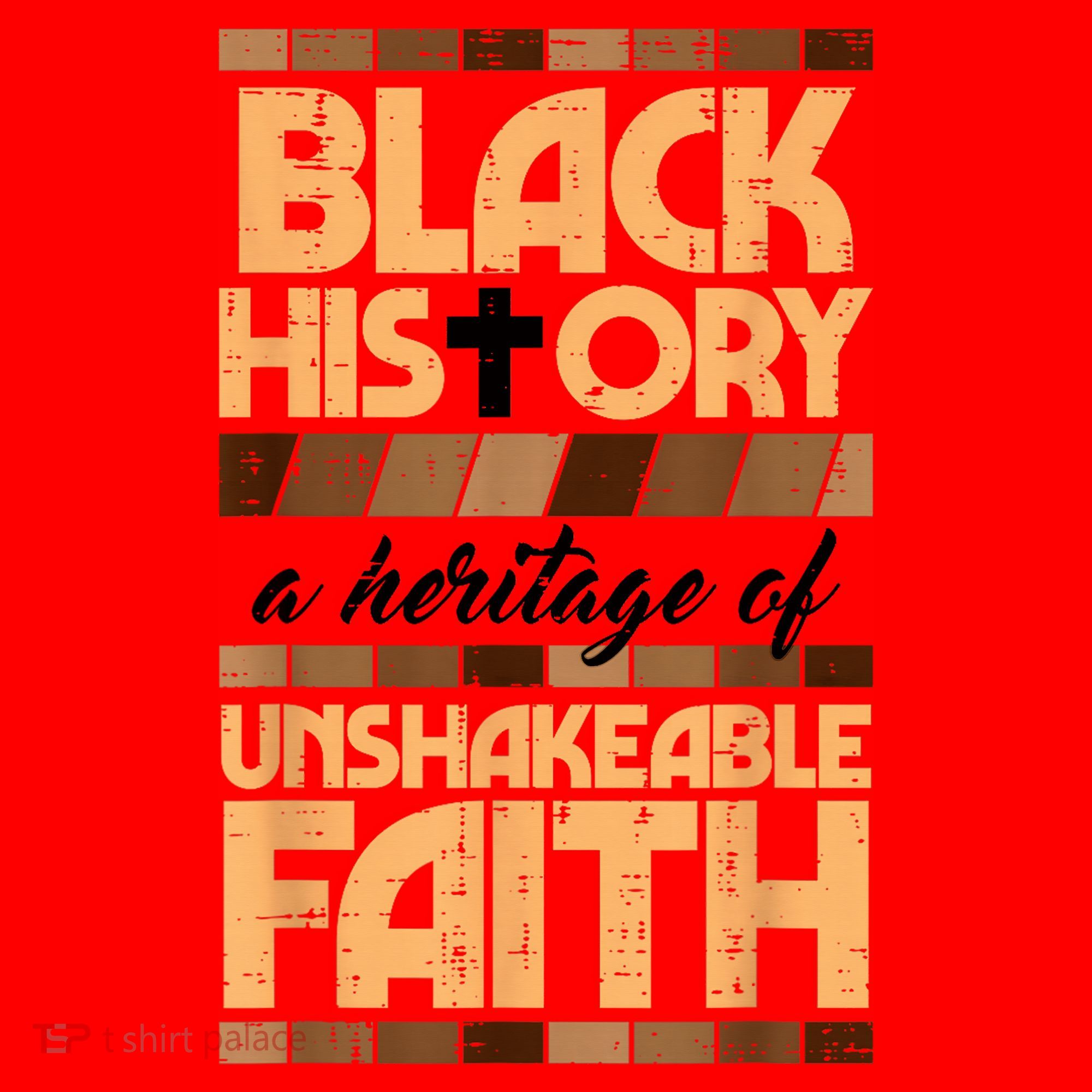 Black History Unshakeable Faith Christian Santa Hat