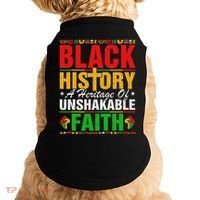 Black History Unshakeable Faith Junenth African American Doggie Tank thumb 0