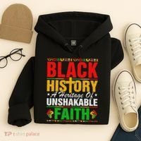 Black History Unshakeable Faith Junenth African American Hoodie thumb 4