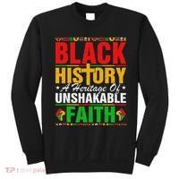 Black History Unshakeable Faith Junenth African American Sweatshirt thumb 0