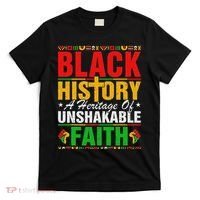 Black History Unshakeable Faith Junenth African American T-Shirt thumb 0