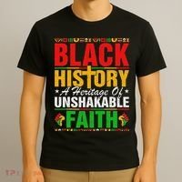Black History Unshakeable Faith Junenth African American T-Shirt thumb 3
