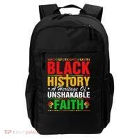 Black History Unshakeable Faith Junenth African American Backpack thumb 0