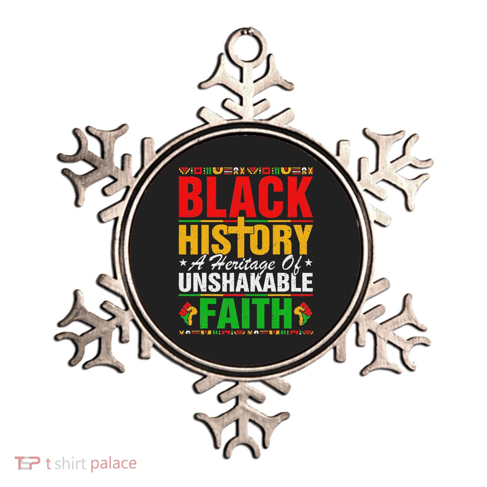 Black History Unshakeable Faith Junenth African American Ornament