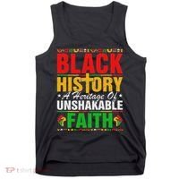 Black History Unshakeable Faith Junenth African American Tank Top thumb 0