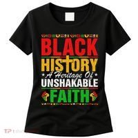 Black History Unshakeable Faith Junenth African American Women's T-Shirt thumb 0