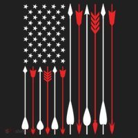 Bow Hunting Usa American Flag Archery Cute Gift Bow Hunter Women's Sweatshirt thumb 2
