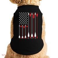Bow Hunting Usa American Flag Archery Cute Gift Bow Hunter Doggie Tank thumb 0