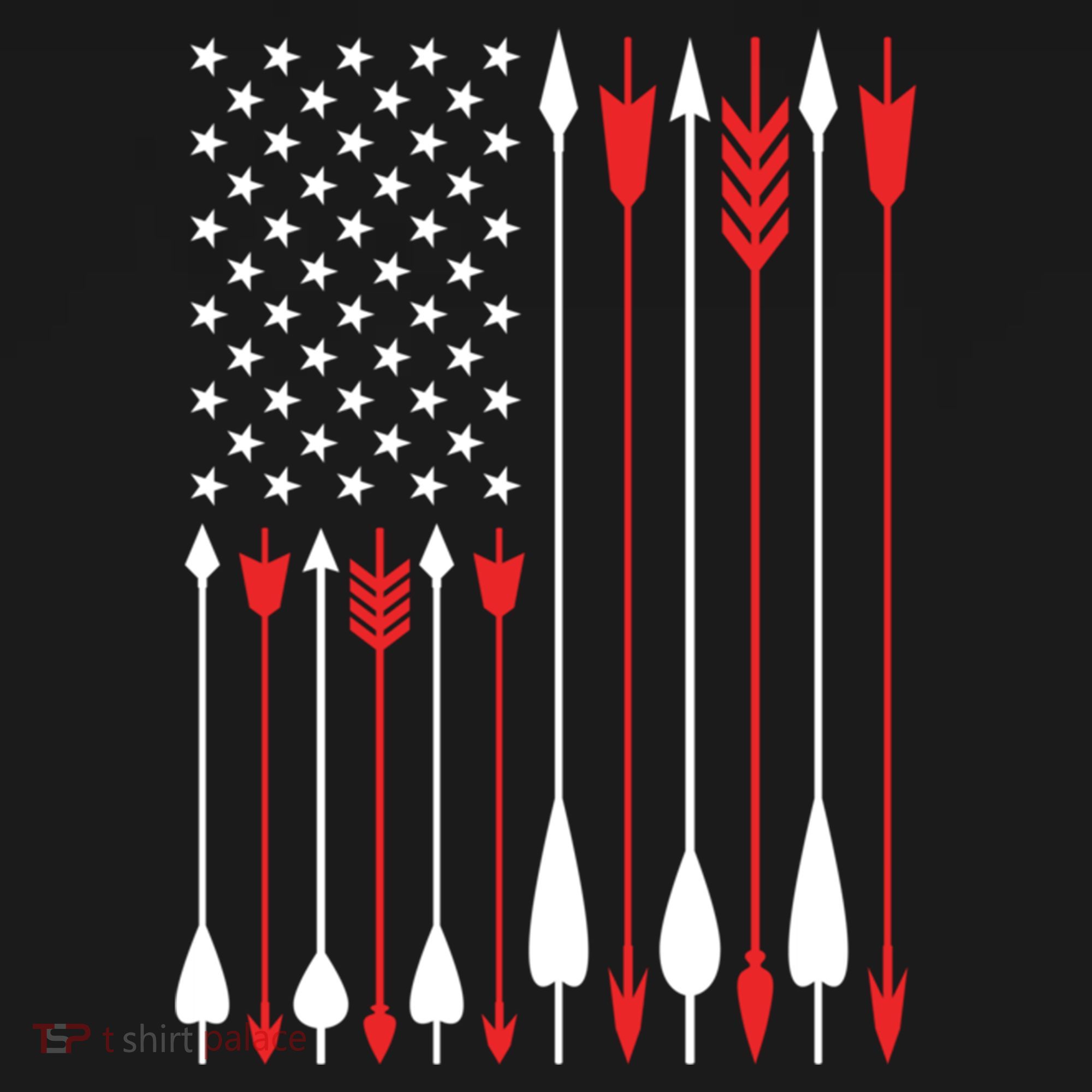 Bow Hunting Usa American Flag Archery Cute Gift Bow Hunter Women's Hoodie