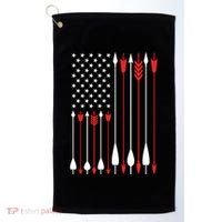 Bow Hunting Usa American Flag Archery Cute Gift Bow Hunter Golf Towel thumb 0