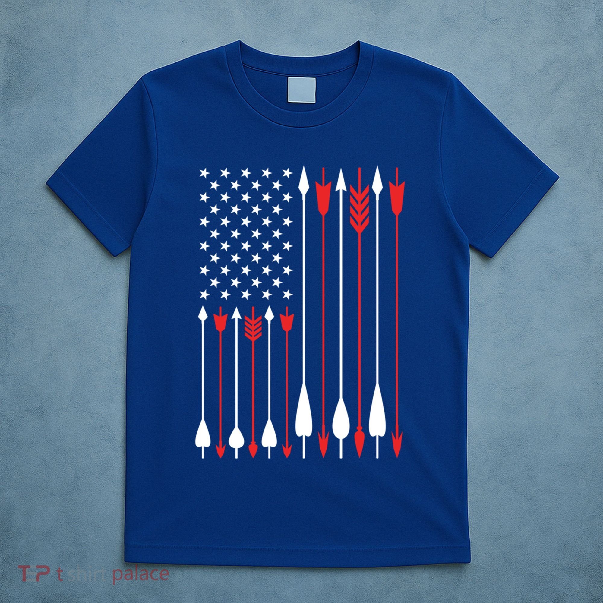 Bow Hunting Usa American Flag Archery Cute Gift Bow Hunter T-Shirt