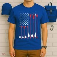 Bow Hunting Usa American Flag Archery Cute Gift Bow Hunter T-Shirt thumb 6