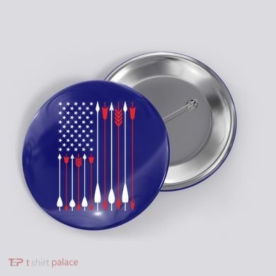 Bow Hunting Usa American Flag Archery Cute Gift Bow Hunter Button