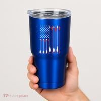 Bow Hunting Usa American Flag Archery Cute Gift Bow Hunter Tumbler thumb 2