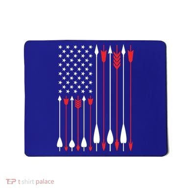 Bow Hunting Usa American Flag Archery Cute Gift Bow Hunter Mousepad
