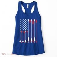Bow Hunting Usa American Flag Archery Cute Gift Bow Hunter Women's Tank Top thumb 0