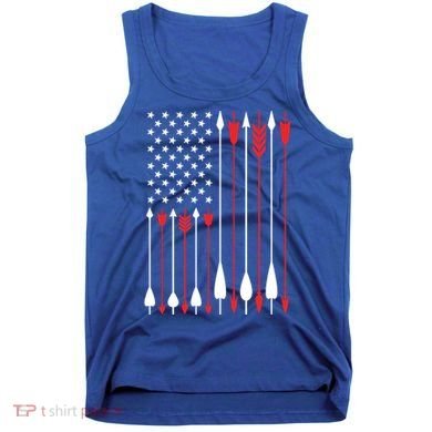 Bow Hunting Usa American Flag Archery Cute Gift Bow Hunter Tank Top
