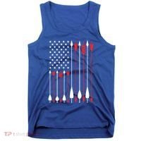 Bow Hunting Usa American Flag Archery Cute Gift Bow Hunter Tank Top thumb 0