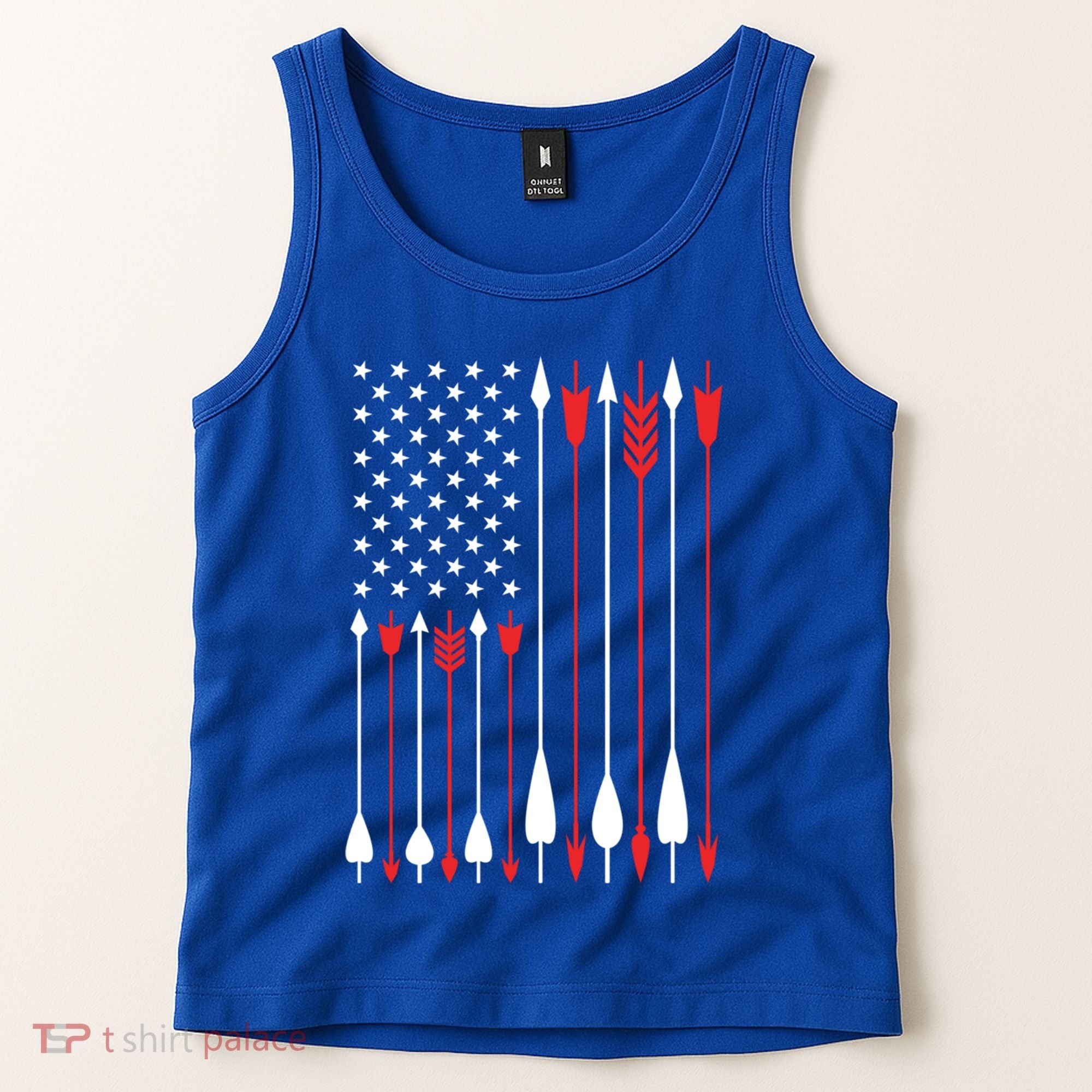 Bow Hunting Usa American Flag Archery Cute Gift Bow Hunter Tank Top