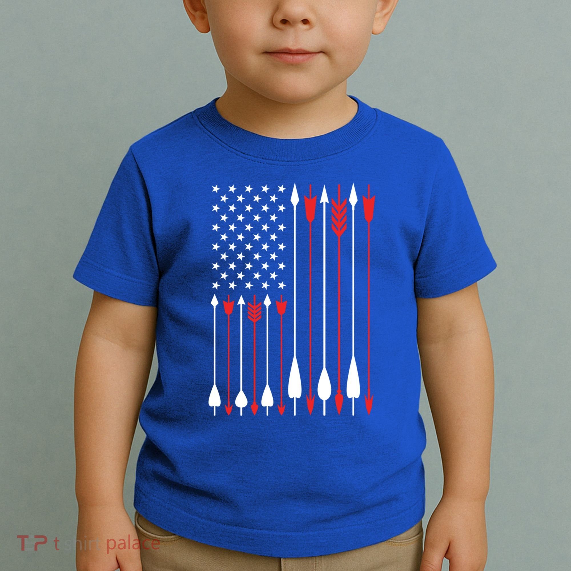 Bow Hunting Usa American Flag Archery Cute Gift Bow Hunter Toddler T-Shirt
