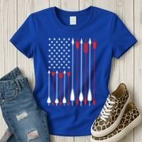 Bow Hunting Usa American Flag Archery Cute Gift Bow Hunter Women's T-Shirt thumb 3