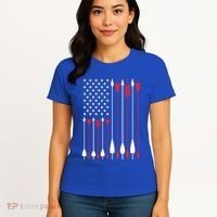 Bow Hunting Usa American Flag Archery Cute Gift Bow Hunter Women's T-Shirt thumb 4
