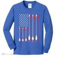 Bow Hunting Usa American Flag Archery Cute Gift Bow Hunter Kids Long Sleeve Shirt thumb 0