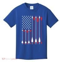 Bow Hunting Usa American Flag Archery Cute Gift Bow Hunter Kids T-Shirt thumb 0