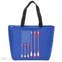 Bow Hunting Usa American Flag Archery Cute Gift Bow Hunter Tote Bag thumb 0