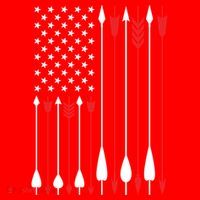 Bow Hunting Usa American Flag Archery Cute Gift Bow Hunter Santa Hat thumb 1