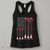 Bow Hunting USA American Flag Archery Hoodie Bow Hunter Women's Tank Top thumb 3