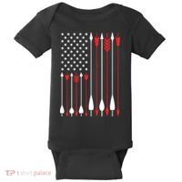 Bow Hunting USA American Flag Archery Hoodie Bow Hunter Baby Bodysuit thumb 0