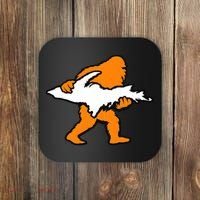 Bigfoot Holding UP Of Michigan Upper Peninsula Coaster thumb 0
