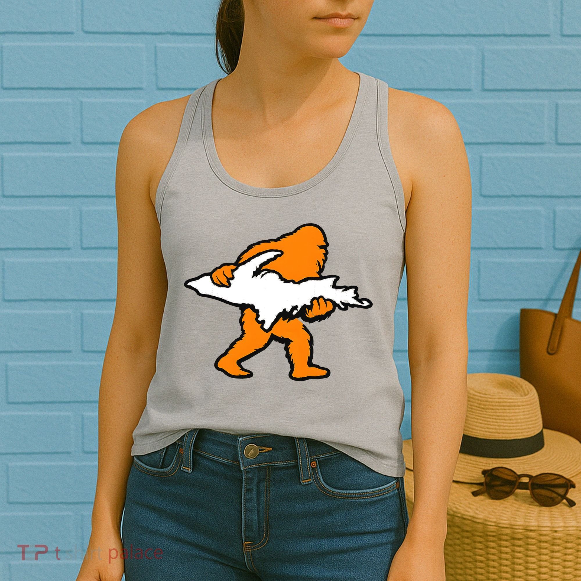 Bigfoot Holding UP Of Michigan Upper Peninsula Women's Tank Top
