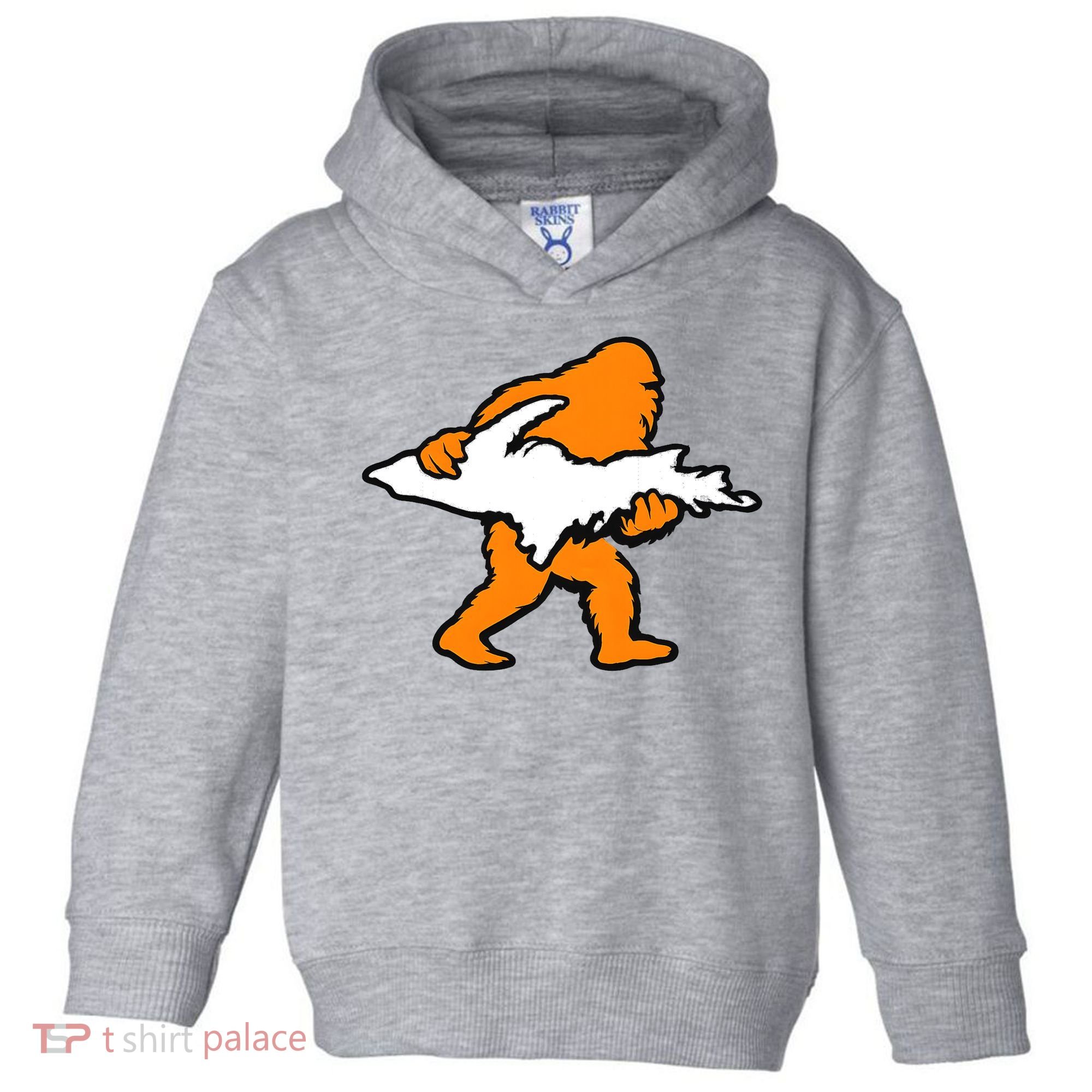 Bigfoot Holding UP Of Michigan Upper Peninsula Toddler Hoodie