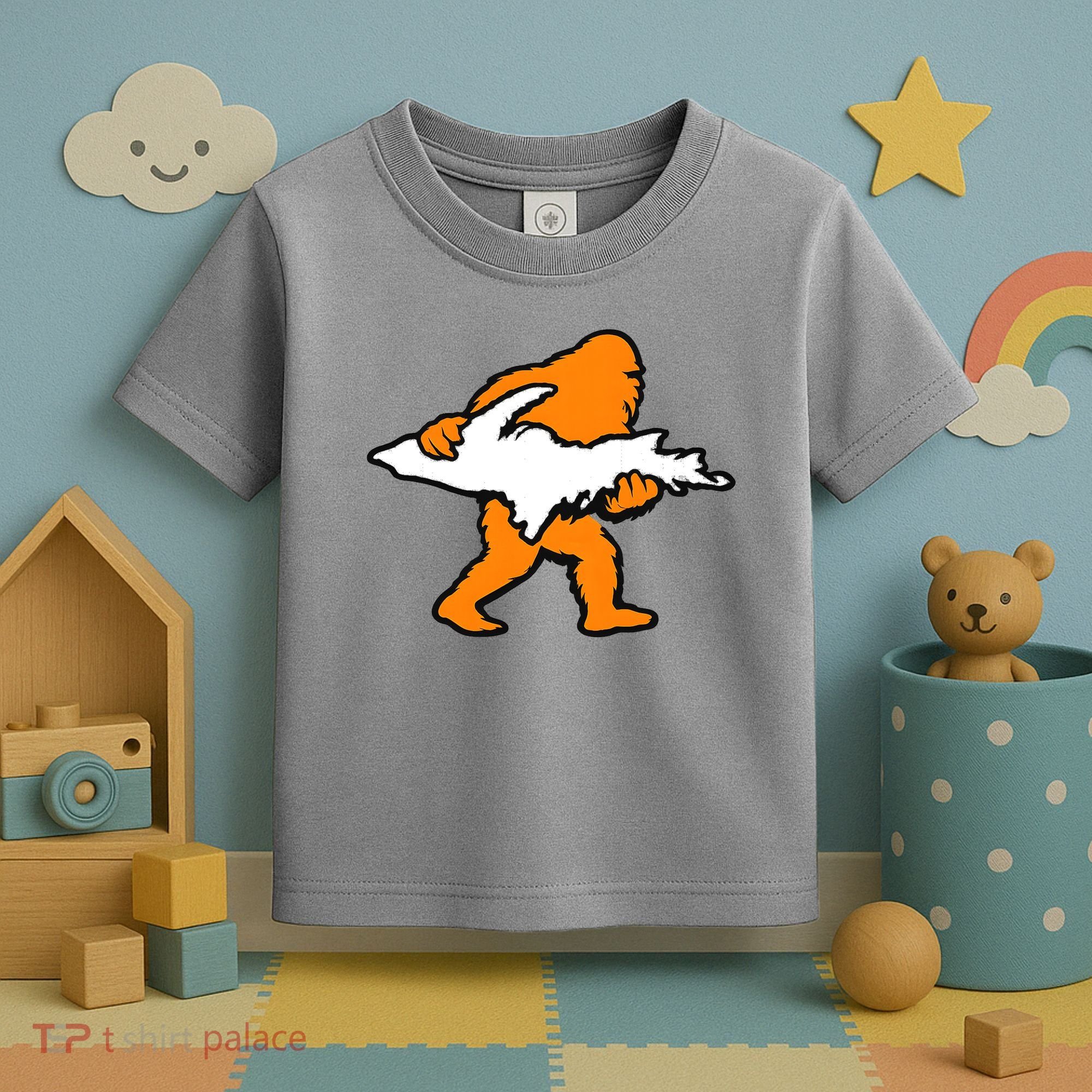 Bigfoot Holding UP Of Michigan Upper Peninsula Toddler T-Shirt