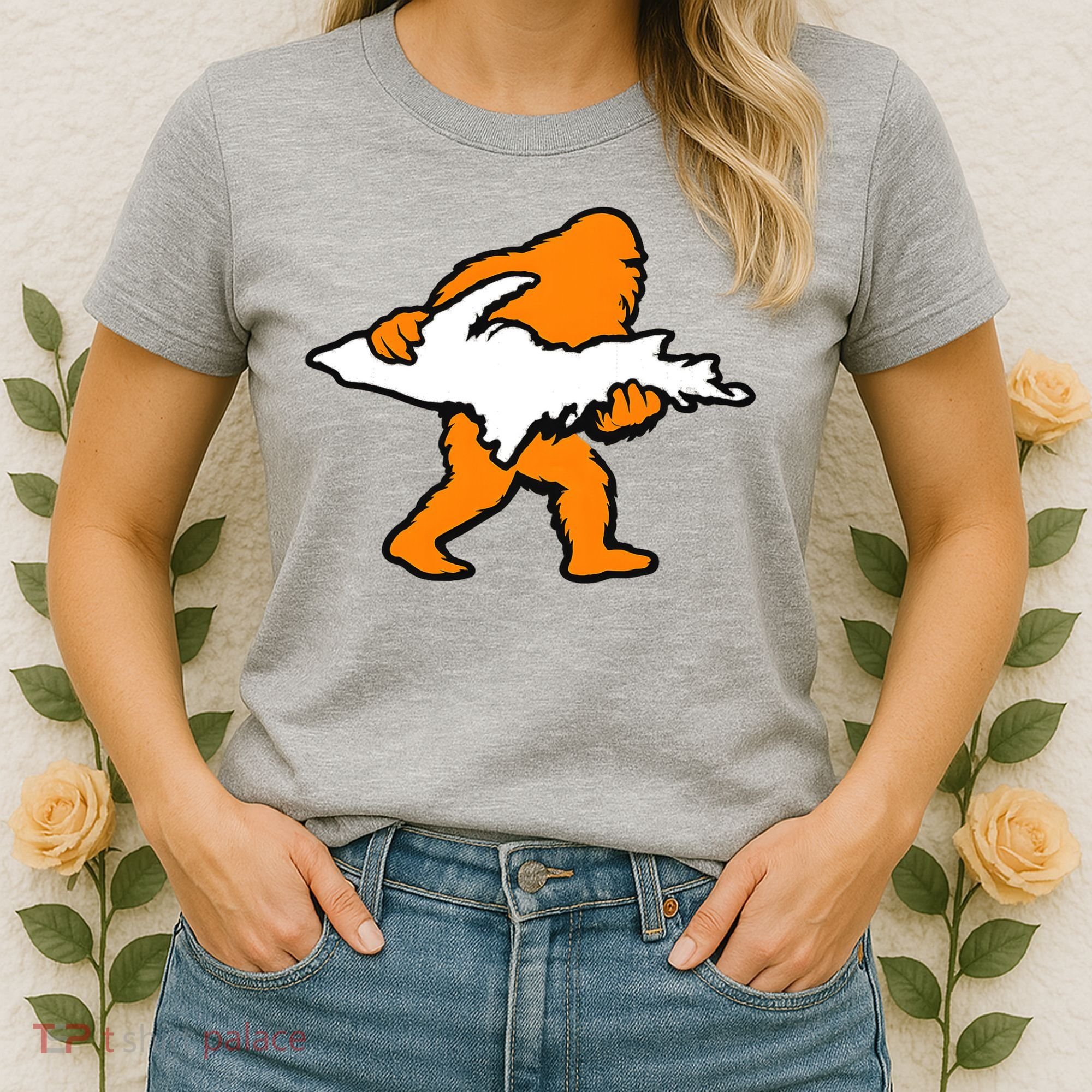 Bigfoot Holding UP Of Michigan Upper Peninsula Women's T-Shirt