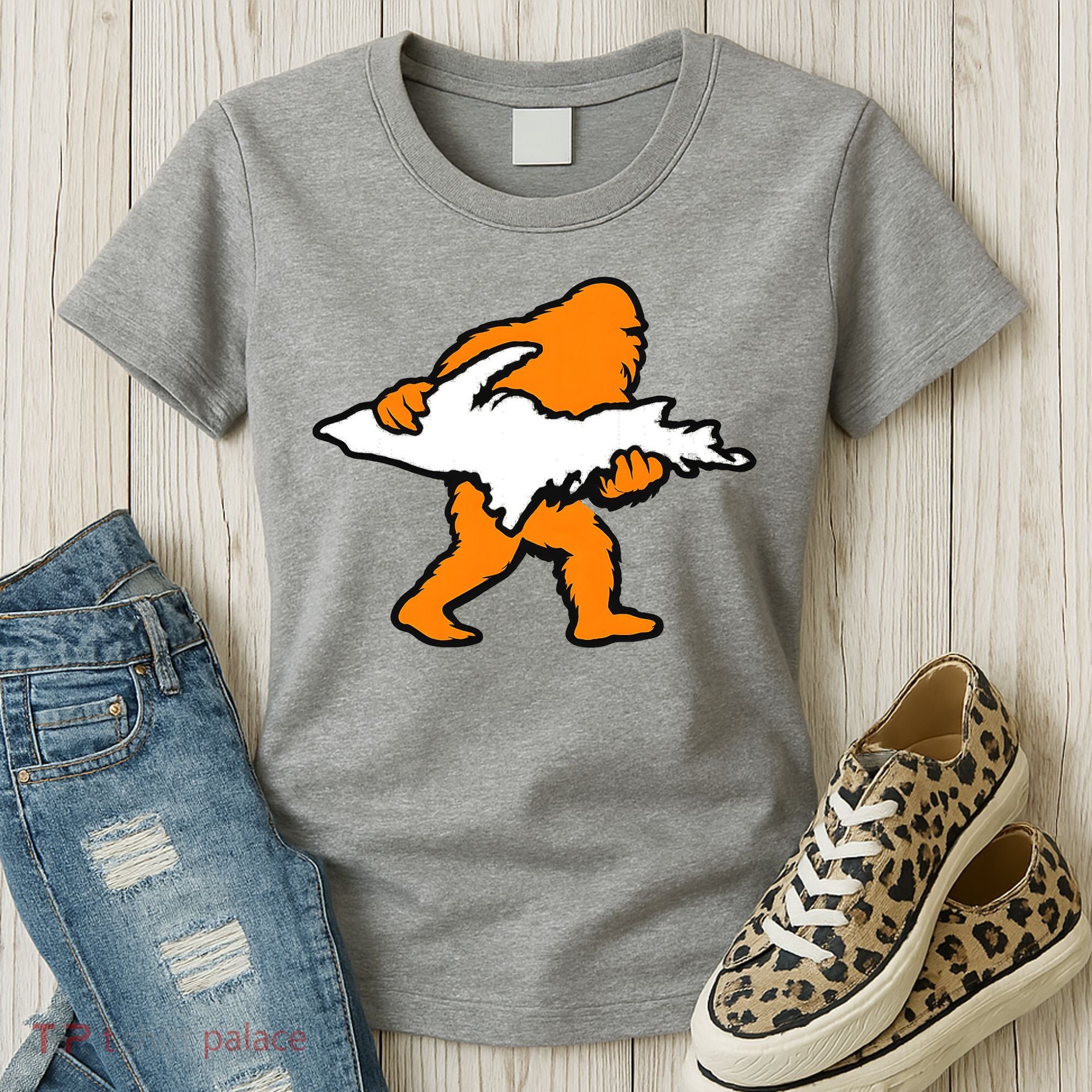 Bigfoot Holding UP Of Michigan Upper Peninsula Women's T-Shirt