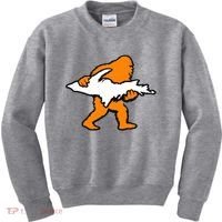 Bigfoot Holding UP Of Michigan Upper Peninsula Kids Sweatshirt thumb 0