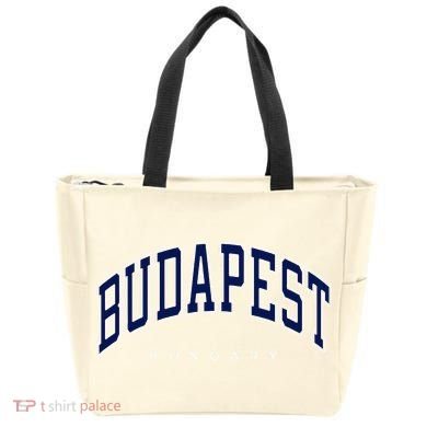 Budapest Hungary Varsity Style Tote Bag