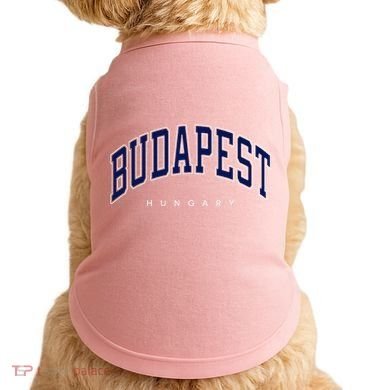 Budapest Hungary Varsity Style Doggie Tank