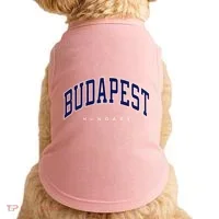 Budapest Hungary Varsity Style Doggie Tank thumb 0
