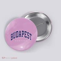 Budapest Hungary Varsity Style Button thumb 0