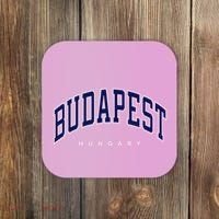 Budapest Hungary Varsity Style Coaster thumb 0
