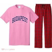 Budapest Hungary Varsity Style Pajama Set thumb 0